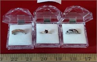 Ring Lot with Cases size 6