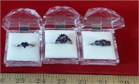 Ring Lot with Cases size 8