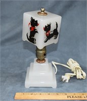 VINTAGE ART DECO LAMP W/ SCOTTY DOG