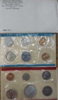 1968 mint uncirculated coin set with silver