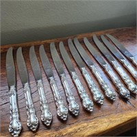 Set of 12 Wallace Sterling Handle Knives