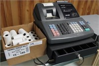 Sharp XE-A22S electronic cash register & box