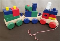 Wood Block Train Set