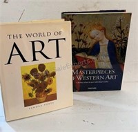 ART BOOKS MASTERPIECES OF WESTERN ART and THE