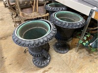 three heavy duty outdoor planter stands