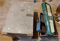 Wooden & Metal Tool Box Lot