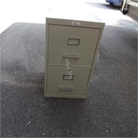 Two Drawer Metal Filing Cabinet