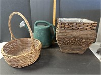 Baskets & watering can