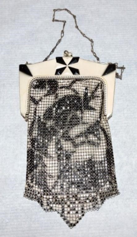 Whiting & Davis mesh purse, 7"