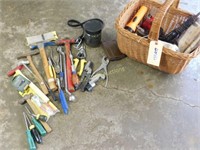 Tool Mix Lot-Screw Drivers,Hammers,Pliers,Tin
