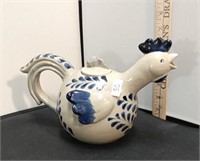 Pottery Rooster Tea Pot