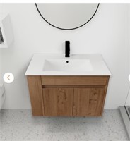 Floating Bathroom Vanity with Ceramic Basin