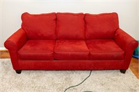 Contemporary Red Sleeper Sofa