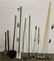 Assortment of Long Handle Yard/Garden Tools
