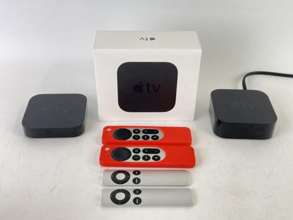 Apple TVs and Remotes