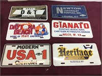Assorted Automobile Themed License Plates