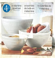 Melamine Bowl Set With Lids *open Box