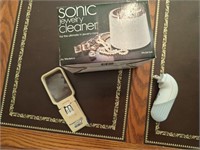 Sonic Jewelry Cleaner & Magnifying Glass