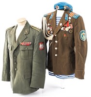 COLD WAR SOVIET AIRBORNE & YUGO OFFICER TUNICS