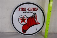 New Texaco Fire-Chief Gasoline Metal Sign