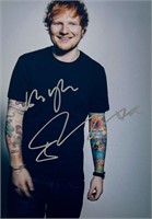 Autograph COA Ed Sheeran Photo