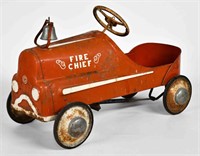 Original Garton Fire Chief Pedal Car