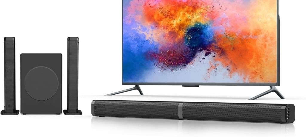 2 in 1 Separable Sound Bars for TV with Subwoofer