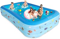 WF907  Elemore Home Inflatable Pool, 9.83 x 5.97 f