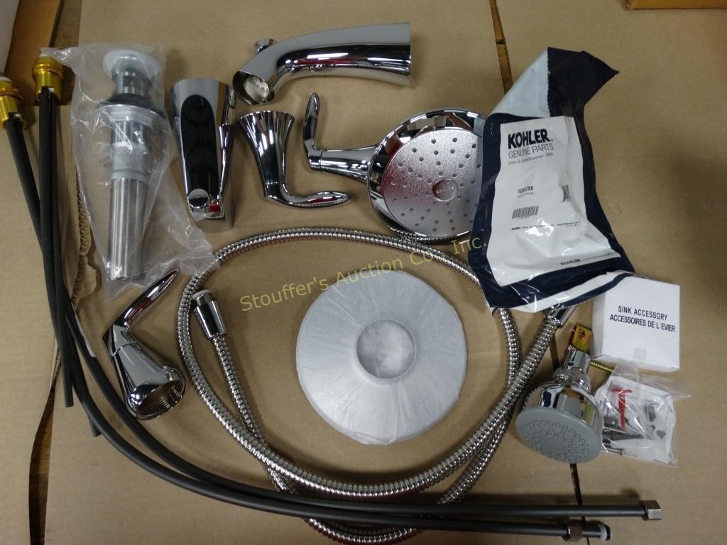 Kohler - shower head, tub faucet, handle, etc,