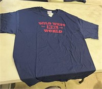 6-Blue XL Wild West World TShirts Historic Item