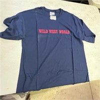 3-Navy Medium Wild West World TShirts Historic Ite