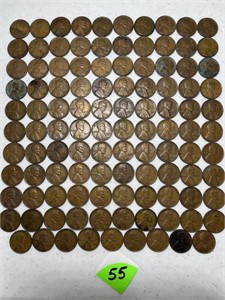 (109) Wheat Cents 1930's