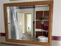 Bathroom mirror and vanity lights