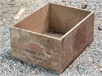 Dupont explosive #2 dynamite crate