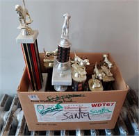 Box lot of Dog show Trophies