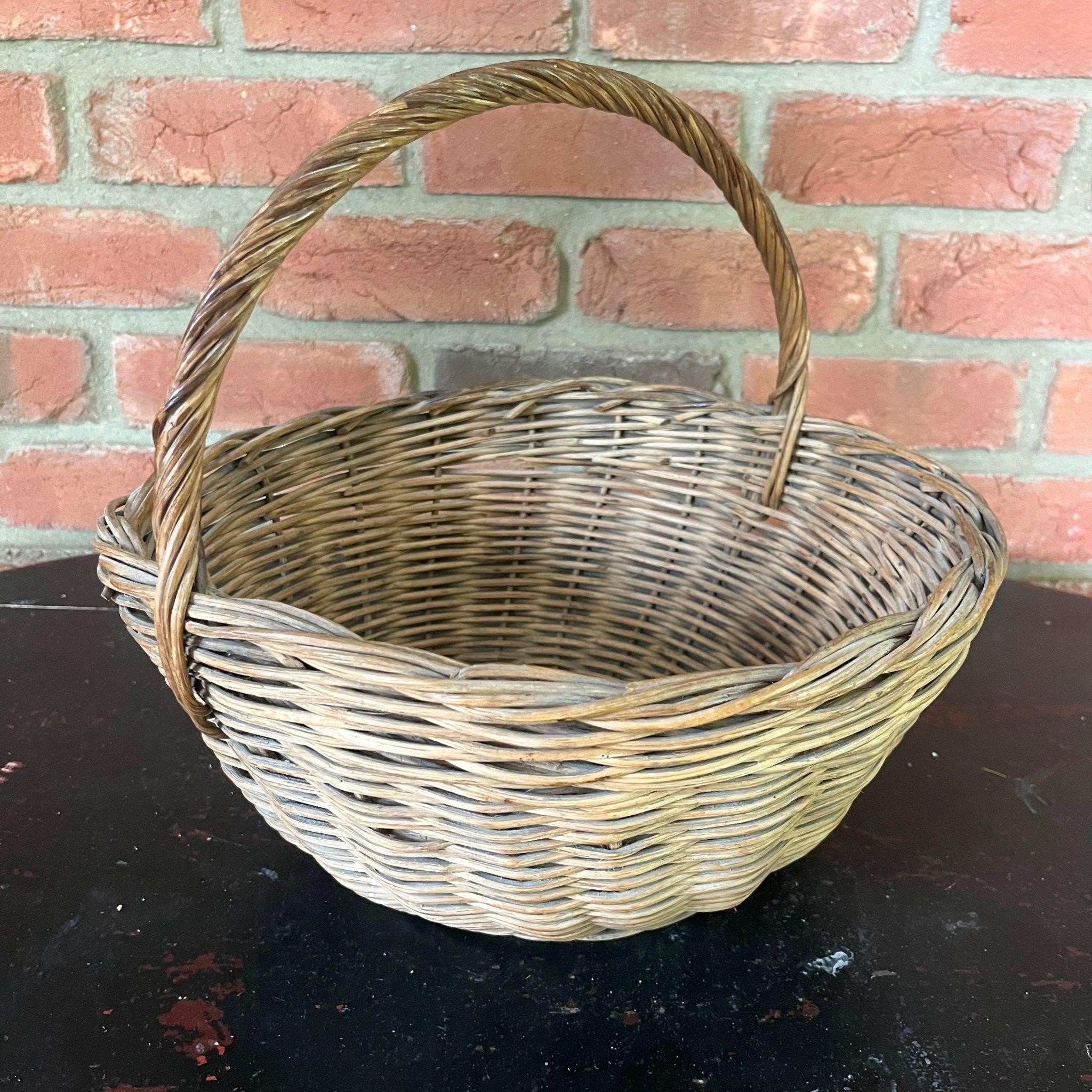Authentic Single Handle Woven Basket