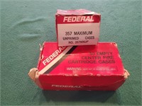 100 - Federal 357 Maximum Brass Cases