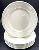 7pc Wedgwood Edme Cream Dinner Plates