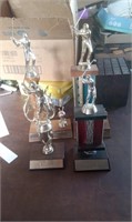 FOUR GOLF TROPHIES