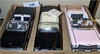 DIE CAST MODEL GROUP CADILLACS, LINCOLNS