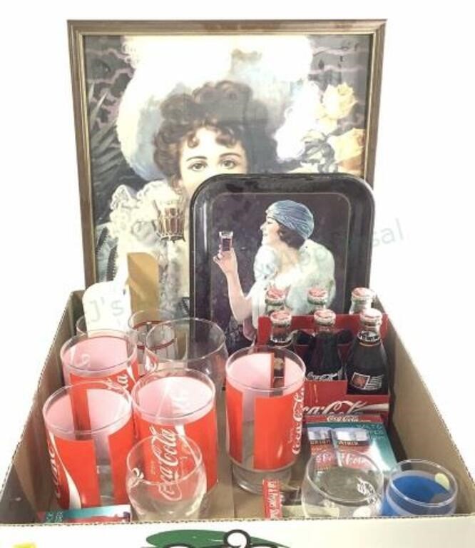 Coca-cola Drinkware, Bottles, Serving Tray