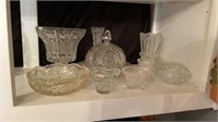 Assorted Press Glass Crystal Pieces