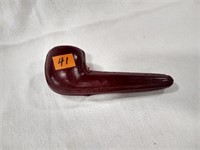 Smoking pipe hand made Meerschaum pipe & case