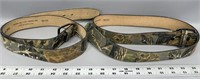 (2) camo belts size 36 and 38