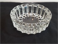 Vintage Kig Glass Ashtray Circular Divots And