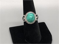 Very Nice Turquoise and Silver Ring