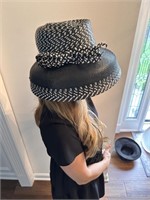 Black and White Elegant Hat by Frank Olive