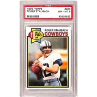 1979 Topps Roger Staubach Psa 8