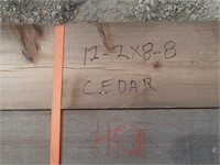 Lumber 12 2x8x8 Cedar
