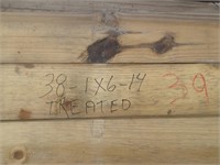 Lumber 38 1x6x14 Treated